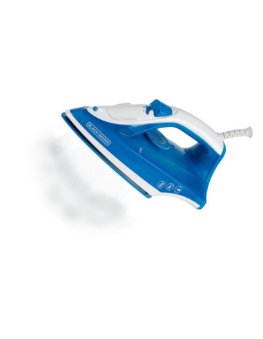 Plancha De Ropa Black Decker- 1200 W-Antihaderente-Auto Clean Suela Cerámica Azul