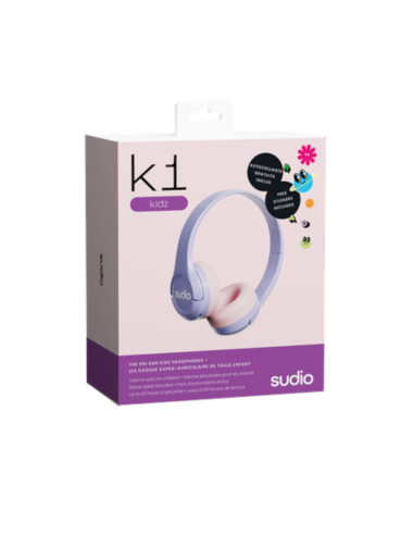 Audífonos Sudio K1 Inalámbrico Para Niños 32 mm Estilo Ajustable Purpura