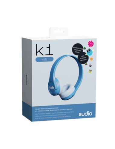 Audífonos Sudio K1 Inalámbrico Para Niños 32 mm Estilo Ajustable Azul