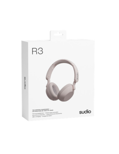 Audífonos Sudio R3 Inalámbrico Estilo Deportivo Conduccion Osea 40 mm Bt Rosado