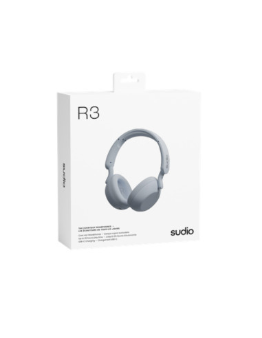 Audífonos Sudio R3 Inalámbrico Estilo Deportivo Conduccion Osea 40 mm Bt Azul