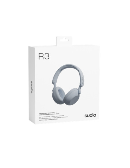 Audífonos Sudio R3 Inalámbrico Estilo Deportivo Conduccion Osea 40 mm Bt Azul