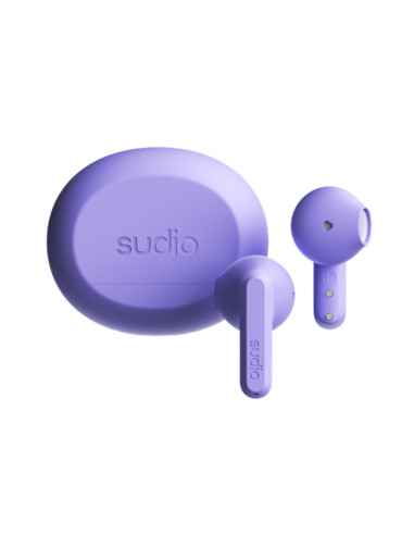 Audífonos Sudio A3 Inalámbrico Estilo Tapon 12 mm Bt Microf Integr Purpura