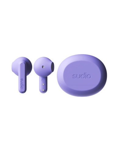 Audífonos Sudio A3 Inalámbrico Estilo Tapon 12 mm Bt Microf Integr Purpura