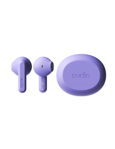 Audífonos Sudio A3 Inalámbrico Estilo Tapon 12 mm Bt Microf Integr Purpura