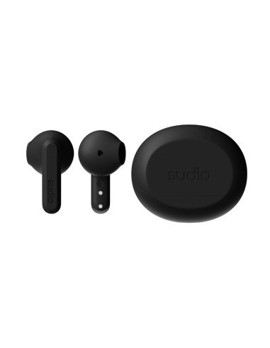 Audífonos Sudio A3 Inalámbrico Estilo Tapon 12 mm Bt Microf Integr Negro