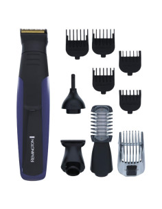 Recortadora Todo En 1 Remington Recargable 10 Pcs Cuchillas Titanio Negra-Azul 2