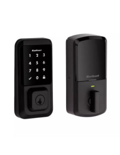 Cerradura Kwikset Halo Smart Con Codigo 250 Usuarios Tactil Historial Negro Mate 2