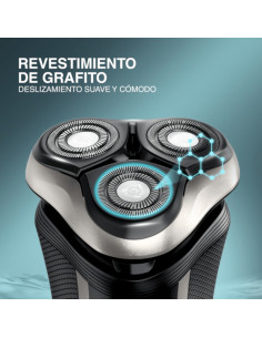 Afeitadora Recargable Remington R5Style 3 Cabezas Presión Plus Inalámbrica 60 Min Negra 2