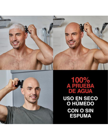 Afeitadora Recargable Remington Balder Pro 5 Cabezas Rotativa Inalámbrica 50Min Para Cabeza Negra