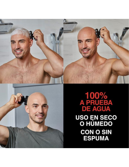 Afeitadora Recargable Remington Balder Pro 5 Cabezas Rotativa Inalámbrica 50Min Para Cabeza Negra