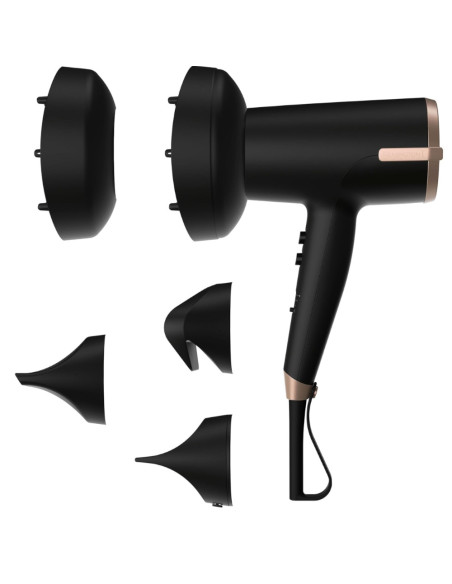 Secador De Cabello Remington Flyaway Concentrador 1900 W 3 Niveles 2 Velocidades Negro