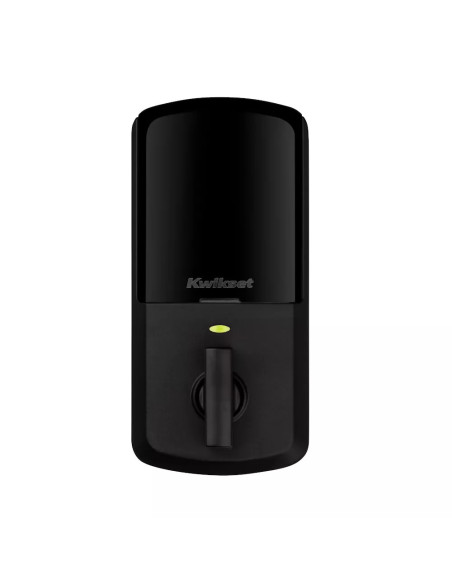 Cerradura Kwikset Halo Smart Con Codigo 250 Usuarios Tactil Historial Negro Mate