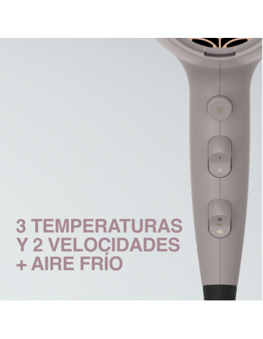 Secador De Cabello Remington Colageno-Biotin Therapy 1900 W 3 Niveles 2 Vel. Color Blush