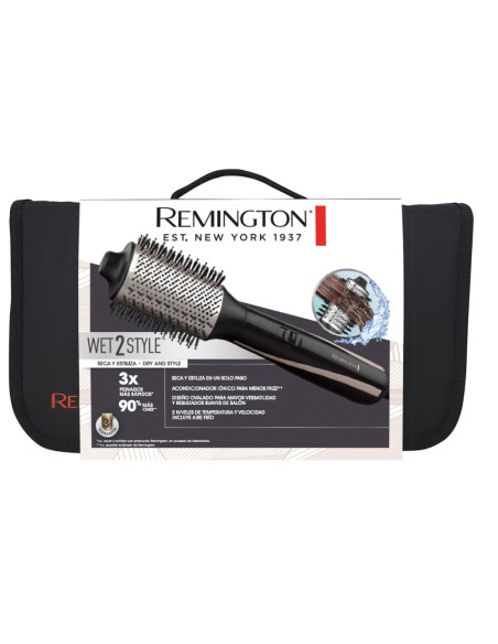 Cepillo De Aire Remington Wet2Style 1200 W 2 Niveles De Temperatura 2 Velocidades Color Negro