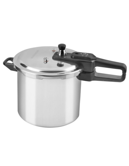 Olla De Presión Black Decker 9 L-Aluminio-Válvula De Seguridad Y Regulacion De Presión Plateado