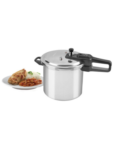 Olla De Presión Black Decker 9 L-Aluminio-Válvula De Seguridad Y Regulacion De Presión Plateado