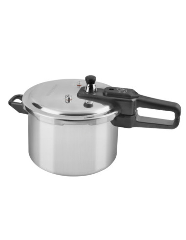 Olla De Presión Black Decker 7 L-Aluminio-Válvula De Seguridad Y Regulacion De Presión Plateado