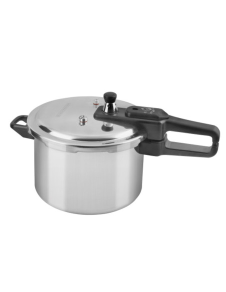 Olla De Presión Black Decker 7 L-Aluminio-Válvula De Seguridad Y Regulacion De Presión Plateado