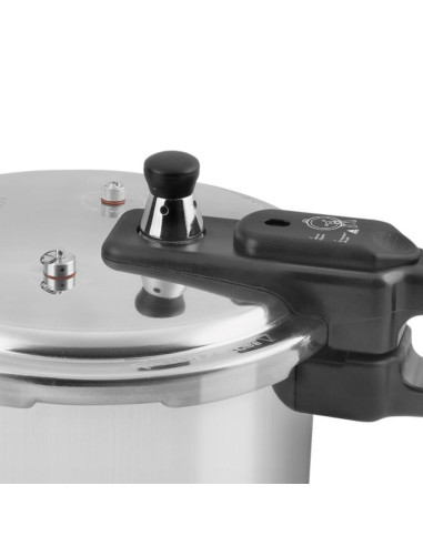 Olla De Presión Black Decker 7 L-Aluminio-Válvula De Seguridad Y Regulacion De Presión Plateado