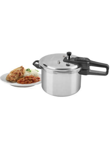 Olla De Presión Black Decker 7 L-Aluminio-Válvula De Seguridad Y Regulacion De Presión Plateado