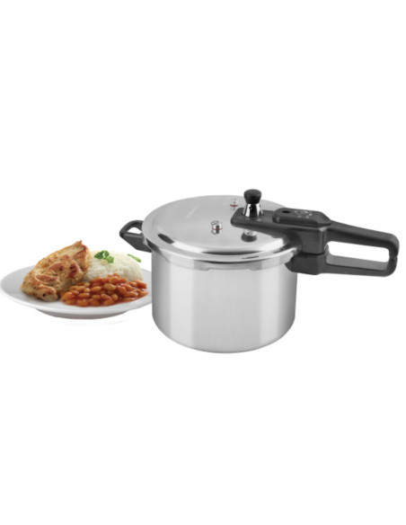 Olla De Presión Black Decker 7 L-Aluminio-Válvula De Seguridad Y Regulacion De Presión Plateado