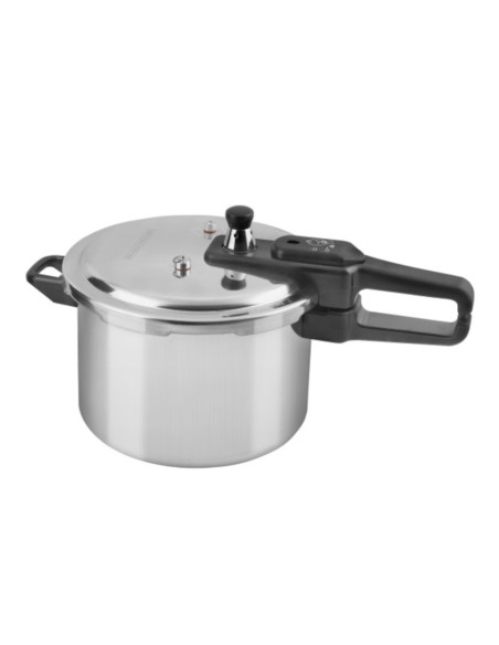 Olla De Presión Black Decker 5.5 L-Aluminio-Válvula De Seguridad Y Regulacion De Presión Plateado