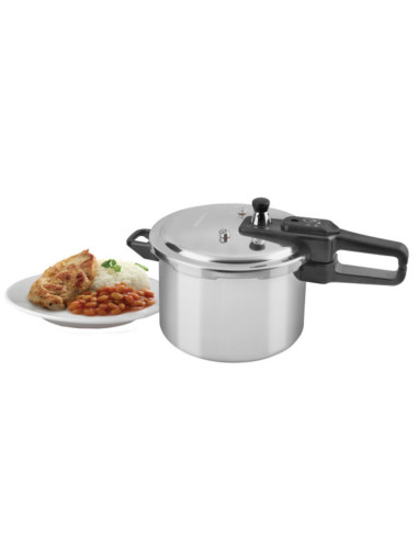 Olla De Presión Black Decker 5.5 L-Aluminio-Válvula De Seguridad Y Regulacion De Presión Plateado