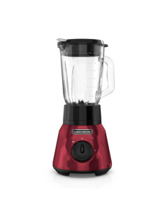 Licuadora Tricuadora Black Decker 800 W Jarra De Vidrio 1.5 L 2 Velocidades+Pulso Acero Inox. Roja 2
