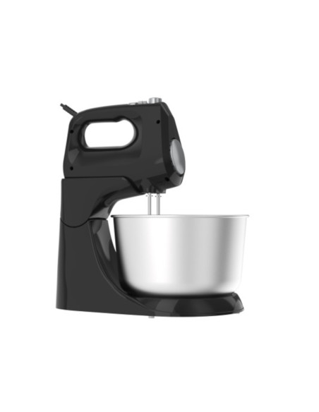 Batidora De Pedestal Black Decker 250 W 5 Velocidades + Turbo 2 Tazones Acero Inox.-Vidr Negro