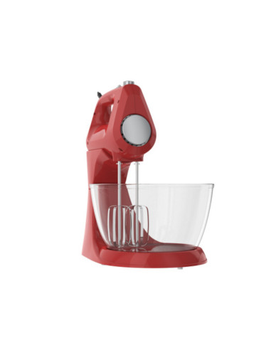 Batidora De Pedestal Black Decker 250 W 5 Velocidades 2 Tazones Vidr.-Plast. Turbo Roja