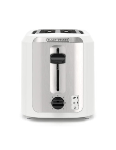 Tostadora Black Decker 2 Rebanadas 750 W 7 Niveles Blanca