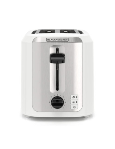 Tostadora Black Decker 2 Rebanadas 750 W 7 Niveles Blanca