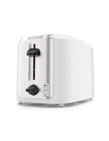 Tostadora Black Decker 2 Rebanadas 750 W 7 Niveles Blanca