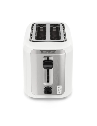 Tostadora Black Decker 2 Rebanadas 750 W 7 Niveles Blanca