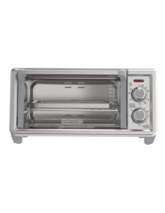 Horno Tostador Black Decker 4 Rebanadas Conveccion Natural 5 Funciones 1150 W 11 L Acero Inox.