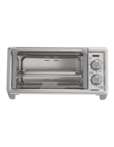 Horno Tostador Black Decker 4 Rebanadas Conveccion Natural 5 Funciones 1150 W 11 L Acero Inox.