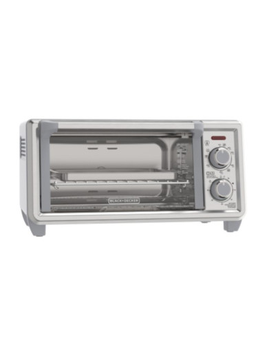 Horno Tostador Black Decker 4 Rebanadas Conveccion Natural 5 Funciones 1150 W 11 L Acero Inox.