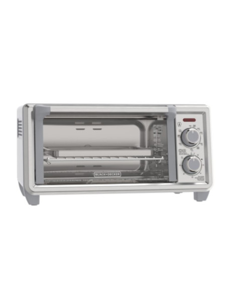 Horno Tostador Black Decker 4 Rebanadas Conveccion Natural 5 Funciones 1150 W 11 L Acero Inox.