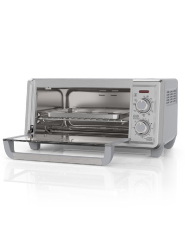 Horno Tostador Black Decker 4 Rebanadas Conveccion Natural 5 Funciones 1150 W 11 L Acero Inox.