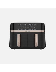 Freidora De Aire Black Decker Dual- 9 L - 2 Cestas- Funciones Preprogramadas Pantalla Tactil Negro
