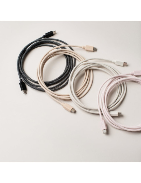 Cable USB-C Doble Lado Negro