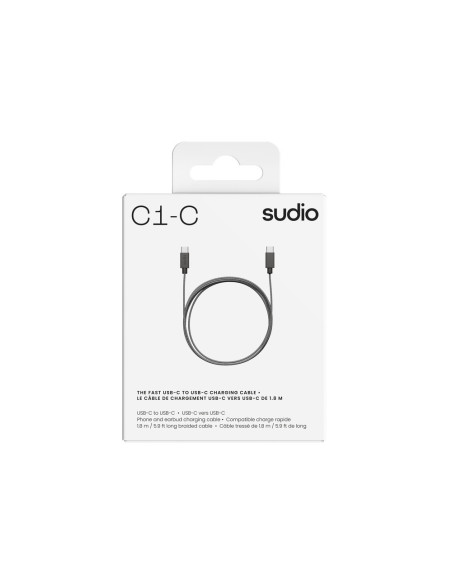 Cable USB-C Doble Lado Negro