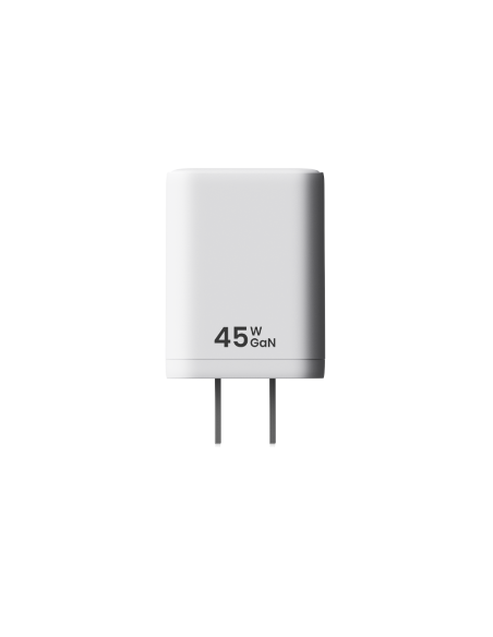 Cargador Tipo USB-C 45 W - 2 Puertos Blanco