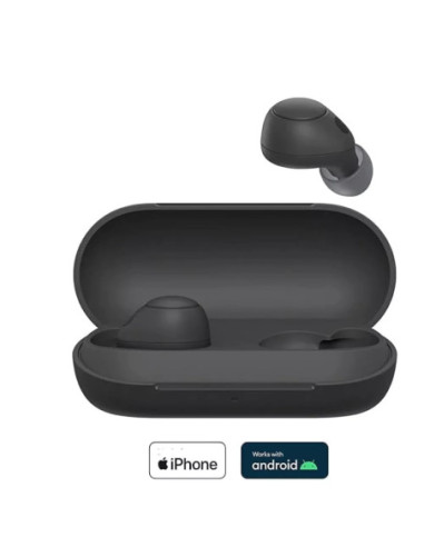 Audífonos Sony Inalámbrico Estilo Tapon 5 8 mm Bt 20 20 kHz Microf Integr 15H Dur Ipx4 Cancela Ruido Negro