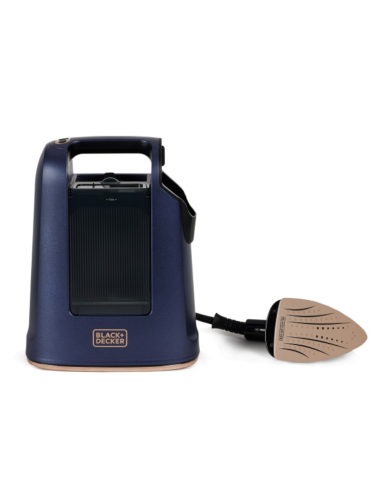 Vaporizador Y Plancha Black Decker Suela Cerámica Tanque 750 ml Vapor 20G. Azul