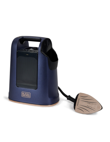 Vaporizador Y Plancha Black Decker Suela Cerámica Tanque 750 ml Vapor 20G. Azul