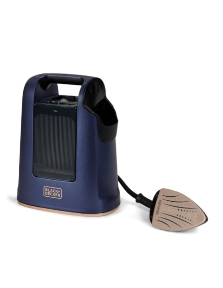 Vaporizador Y Plancha Black Decker Suela Cerámica Tanque 750 ml Vapor 20G. Azul