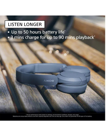 Audífonos Sony Inalámbrico Diadema 30 mm 20 20 kHz Microf Integr 50H Dur Negro