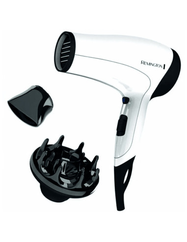 Secador De Cabello Remington 1875 W 3 Niveles 2 Velocidades Blanco
